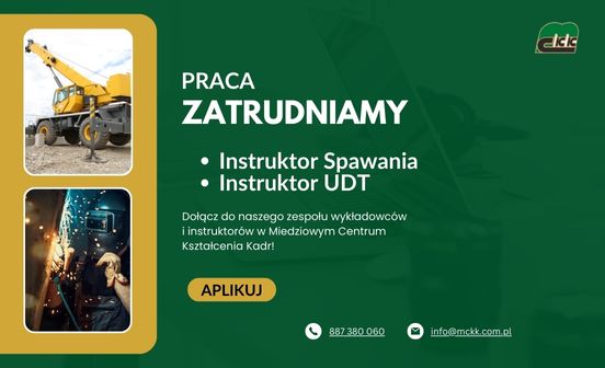 ZATRUDNIMY INSTRUKTORÓW